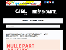 Tablet Screenshot of cibl1015.com